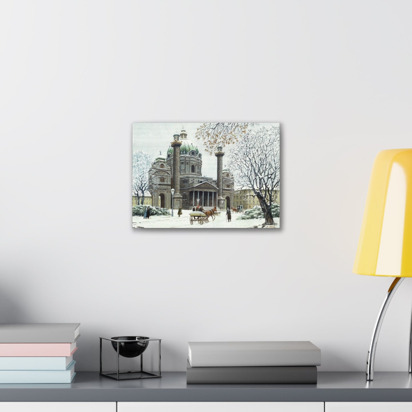 Die Karlskirche im Winter